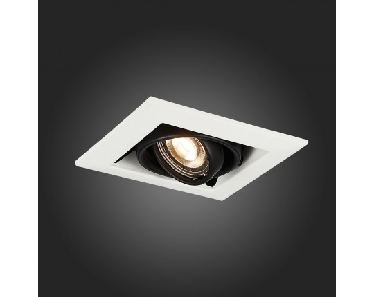 ST250.548.01 Св-к встр. Черный GU10 1*50W  L126xW126xH70 220V Без ламп