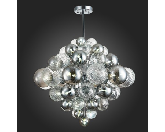 SL1124.103.29 Люстра подвесная ST-Luce Хром/Дымчатый, Прозрачный G9 29*5W 4000K