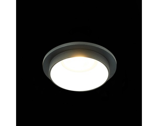 ST206.428.01 Св-к встр. Черный GU10 1*50W  IP20 D92xH38 220V Без ламп