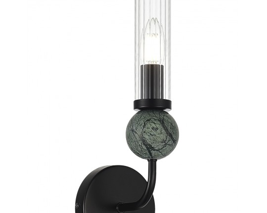 SL1244.401.01 Светильник настенный ST-Luce черный/прозрачный E14 1*40W