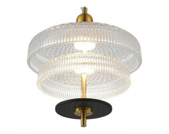 SL6122.313.01 Светильник подвесной ST-Luce Латунь/Прозрачный, Латунь LED 1*8W 3000K