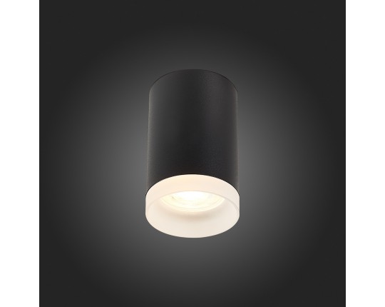 ST100.402.01 Светильник потолочный Черный GU10 1*50W IP20 D64xH99 220V Без ламп