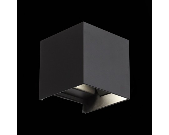 SL560.401.02 Светильник уличный настенный ST-Luce Черный/Черный LED 2*3W 4000K