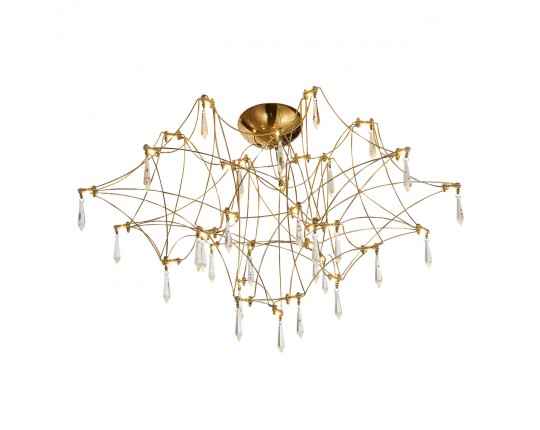 SL6601.202.78 Светильник потолочный ST-Luce Золотистый/Прозрачный LED 78*0,35W 3000K