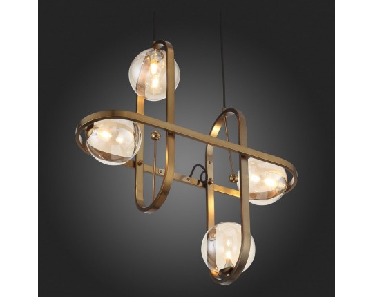 SL1201.203.04 Светильник подвесной ST-Luce Бронзовый/Коньячный G9 4*5W