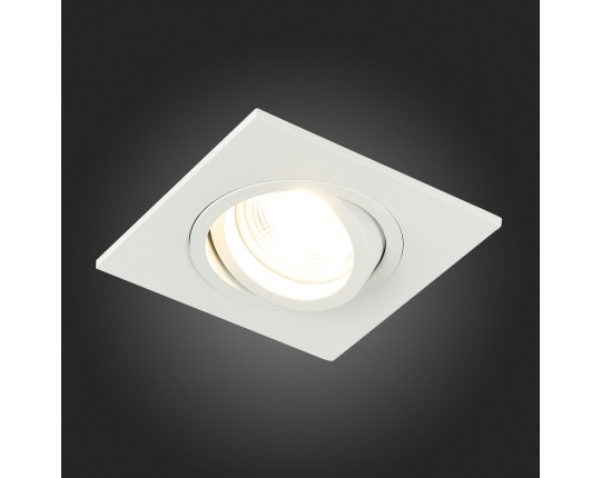 ST251.508.01 Св-к встр. Белый GU10 1*50W  IP20 L92xW92xH27 220V Без ламп