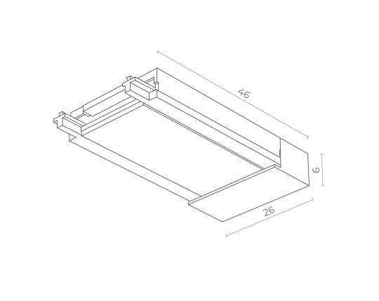 ST067.409.20 Ввод питания SKYFLAT ST-Luce Черный