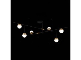 SL1507.422.06 Люстра потолочная ST-Luce Черный/Белый, Золотистый G9 6*5W 4000K