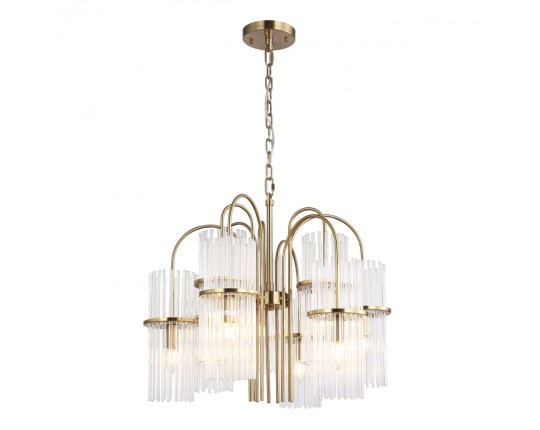 SL6145.303.09 Светильник подвесной ST-Luce латунь/прозрачный E14 9*40W
