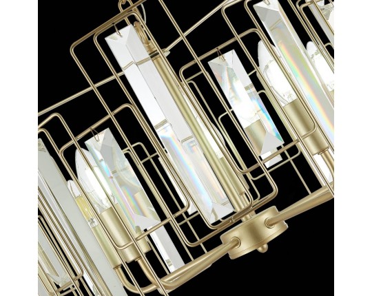 SLE103403-05 Светильник подвесной Шампань/Прозрачный E14 5*40W