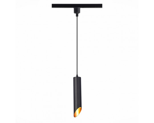 ST152.406.01 Светильник трековый Черный GU10 1*50W IP20 D60xH300 220V Без ламп