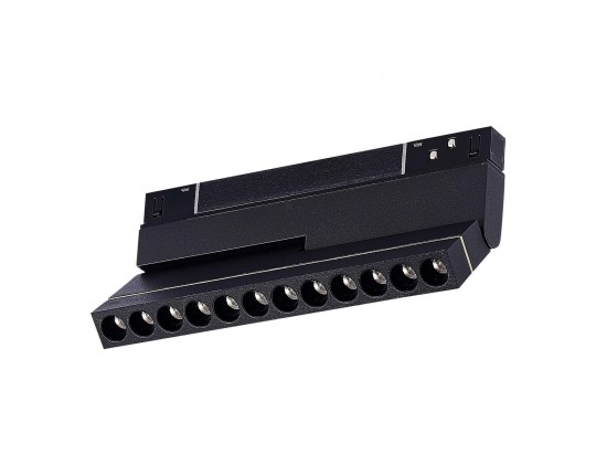 ST805.446.12 Магнитный трековый светильник Черный LED 1*12W 4000K 450Lm Ra>90 36° IP20 L220xW22xH117