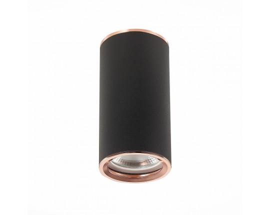 ST111.427.01 Светильник потолочный Черный GU10 1*50W D54xH105 220V Без ламп