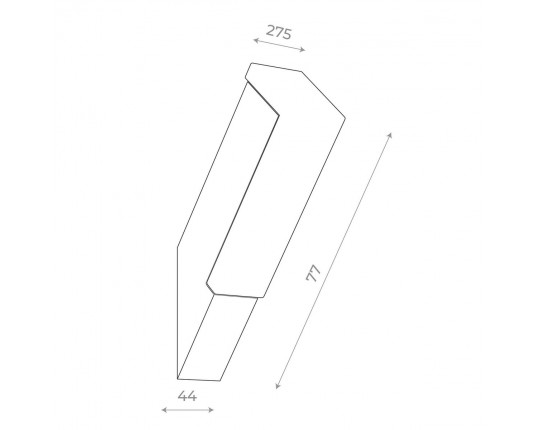 SL096.411.02 Светильник уличный настенный ST-Luce Черный/Белый LED 1*6W 4000K