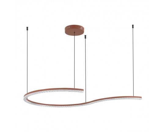 SL1018.603.01 Светильник подвесной ST-Luce терракотовый/прозрачный LED 1*65W 4000K