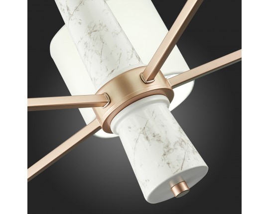 SL1163.203.05 Светильник подвесной ST-Luce Матовое золото/Белый E14 5*40W