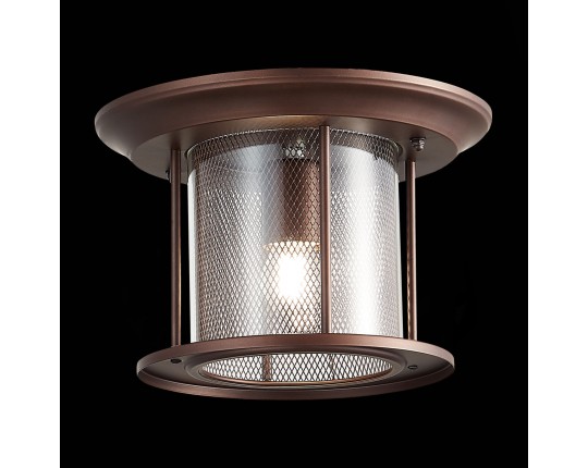 SL080.402.01 Светильник уличный потолочный ST-Luce Темный кофе/Прозрачный, Темный кофе E27 1*60W