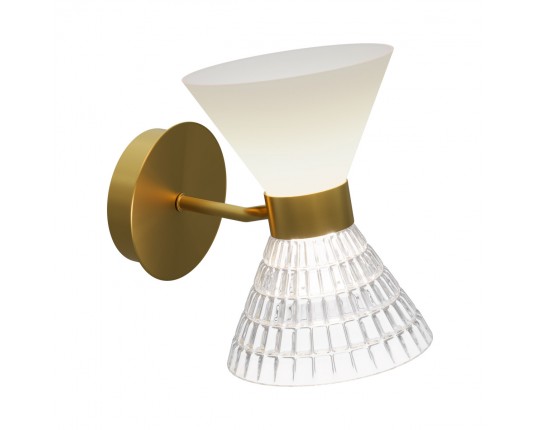 SL2004.301.02 Светильник настенный ST-Luce латунь/прозрачный, белый, латунь G9 LED 2*5W