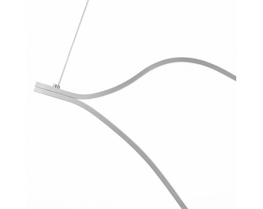 SL6106.103.65 Светильник подвесной ST-Luce Никель/Белый LED 1*65W 4000K