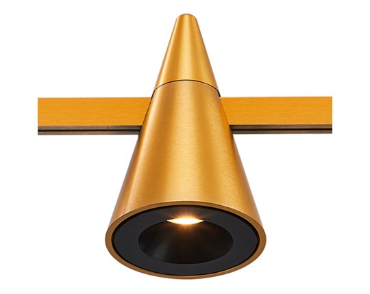 ST813.206.05 Магнитный трековый светильник FARM Золотистый LED 1*5W 3000K 272Lm Ra90 60 IP20 D70xH11