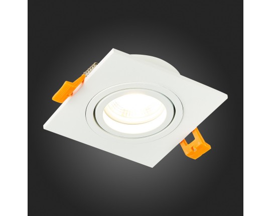 ST251.508.01 Св-к встр. Белый GU10 1*50W  IP20 L92xW92xH27 220V Без ламп