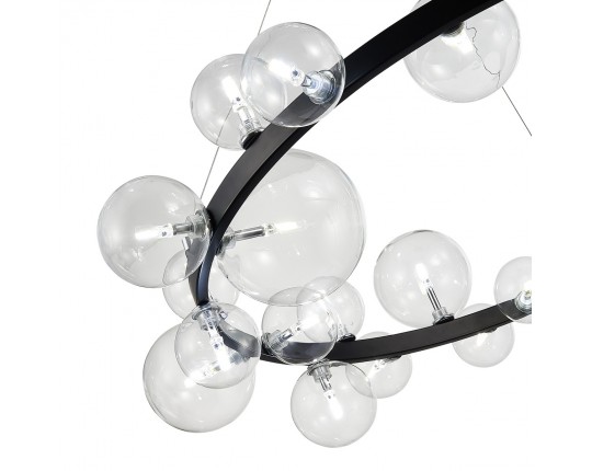 SL1165.403.24 Светильник подвесной ST-Luce Черный/Прозрачный G4 24*5W