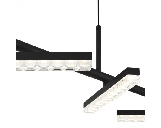 SL1018.403.04 Светильник подвесной ST-Luce черный/прозрачный LED 1*32W 4000K