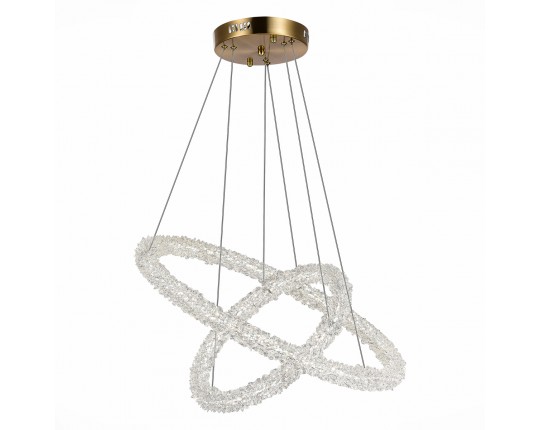 SL6110.203.02 Люстра подвесная ST-Luce Золотистый/Золотистый LED 2*28W 3000 - 6500K