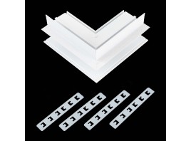 ST007.559.12 Внешний угол-соединитель для встраиваемого магнитного шинопровода под ГКЛ 12мм ST-Luce