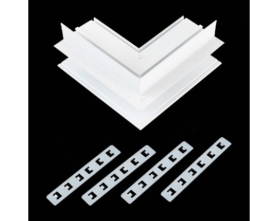 ST007.559.12 Внешний угол-соединитель для встраиваемого магнитного шинопровода под ГКЛ 12мм ST-Luce