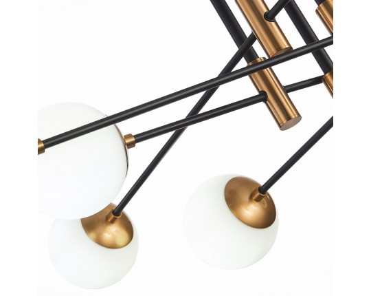 SL1203.402.08 Люстра потолочная ST-Luce Бронза,Черный/Белый E27 8*40W