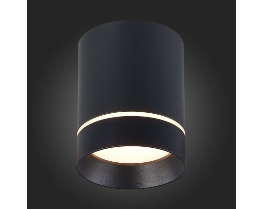 ST115.432.12 Светильник потолочный Черный LED 1*12W 3000K 840Lm Ra>90 120° IP20 D79xH100 170-240V