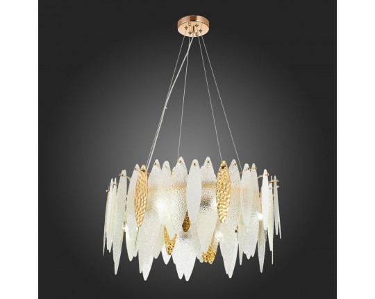 SL1224.203.08 Люстра подвесная ST-Luce Золотистый/Прозрачный, Белый E14 8*60W