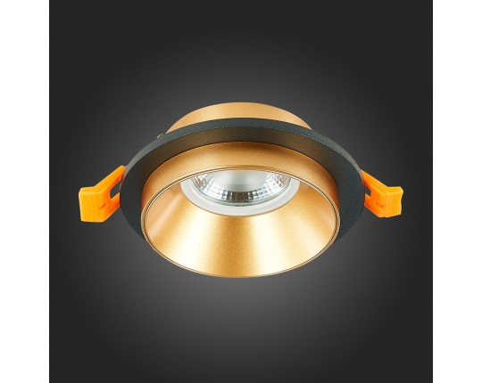 ST206.248.01 Св-к встр. Черный GU10 1*50W  IP20 D92xH38 220V Без ламп