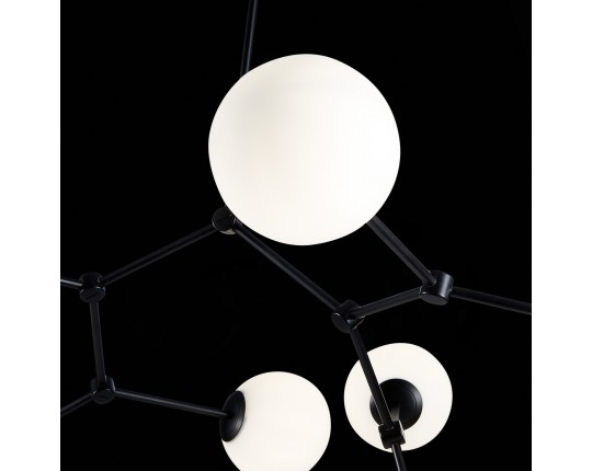 SL1506.403.08 Люстра подвесная ST-Luce Черный/Белый E14 8*40W