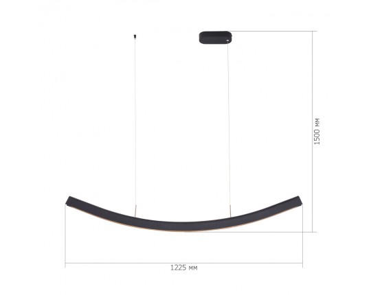 SL6232.403.01 Светильник подвесной ST-Luce Черный/Черный LED 1*20W 4000K
