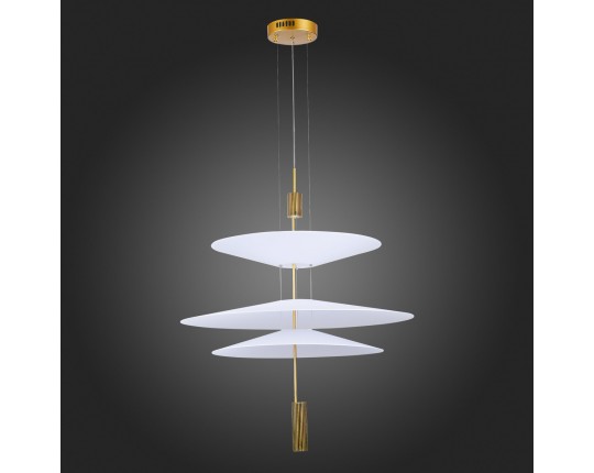 SL6101.223.01 Люстра подвесная ST-Luce Золотистый/Белый LED 1*15W 3000K