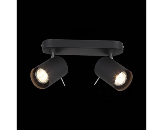 SL597.401.02 Спот ST-Luce Черный, Хром/Черный GU10 LED 2*3W