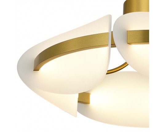 SL1304.302.45 Светильник потолочный ST-Luce латунь/белый LED 1*45W 3000K