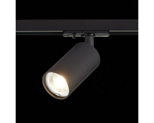 ST300.406.01 Св-к трек. Черный GU10 1*50W  IP20 L100xW54xH142 220V Без ламп