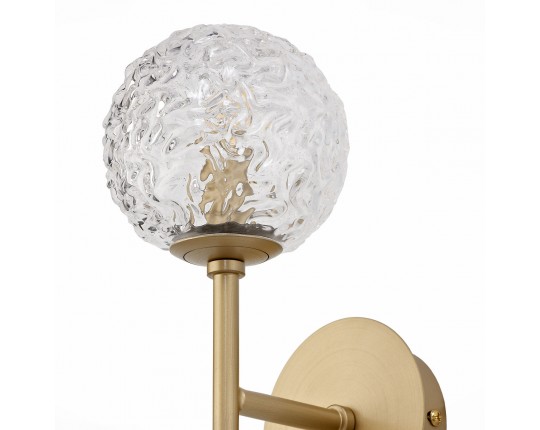 SL1152.201.01 Светильник настенный ST-Luce Золотистый/Прозрачный G9 LED 1*5W