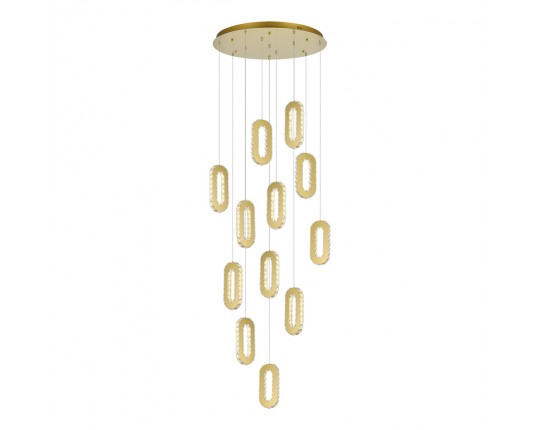SL6506.203.12 Светильник подвесной ST-Luce Золотистый/Золотистый, Прозрачный LED 12*9W 3000K