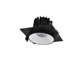 ST758.438.10 Св-к встр. Черный, Белый LED 1*10W 3000K 700Lm Ra>90 36° IP44 D79xH61 85-265V