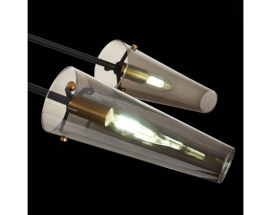 SL1209.302.06 Светильник потолочный ST-Luce Бронза,Черный/Дымчатый E14 6*40W