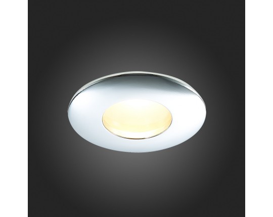 ST213.108.01 Св-к встр. Хром GU10 1*50W  IP44 D84xH50 220V Без ламп