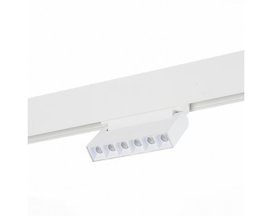 ST364.546.06 Магнитный трековый светильник белый LED 1*6W 4000K 532Lm Ra>80 36° IP20 L120xW22xH108 4
