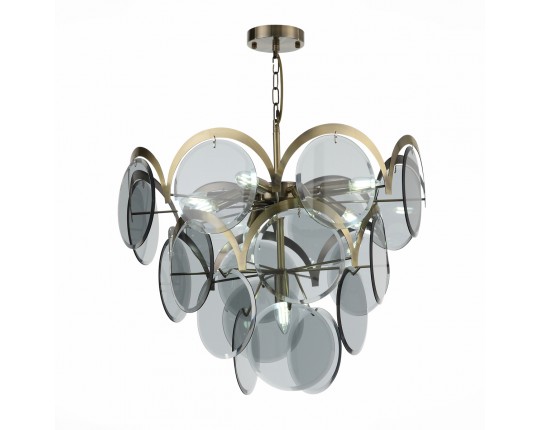 SL1161.373.09 Люстра подвесная ST-Luce Бронза/Дымчатый E14 9*60W