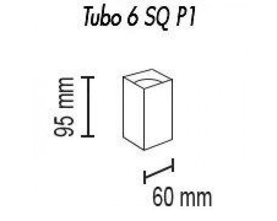Потолочный светильник TopDecor Tubo6 SQ P1 31