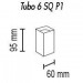 Потолочный светильник TopDecor Tubo6 SQ P1 31
