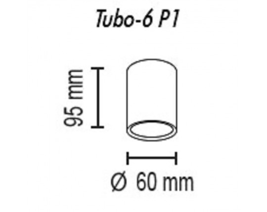Потолочный светильник TopDecor Tubo6 P1 27